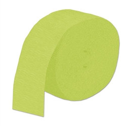 Light Green Flame Retardant Crepe Streamer