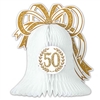 50th Anniversary Tissue Bell Centerpiece