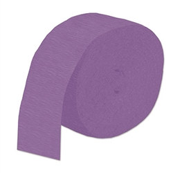 Purple Flame Resistant Crepe Streamer