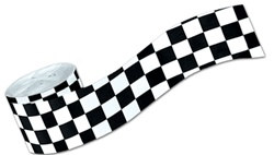 Checkered Flag Crepe Streamer