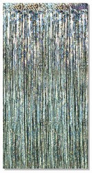Prismatic Silver 1-Ply Gleam N Curtain
