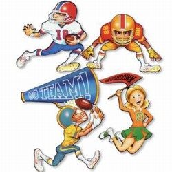 Football Cutouts (5/pkg)