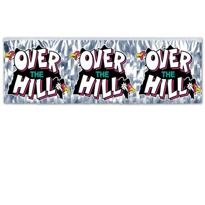 Metallic Over-The-Hill Banner
