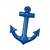 This blue plastic ship anchor adds the extra bit of detail to make your nautical party go swimmingly.