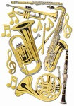 Brass Musical Instrument Cutouts