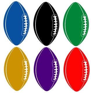 Football Cutout (Choose Color)