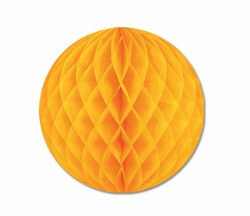 Golden Yellow Art-Tissue Ball, 12 in