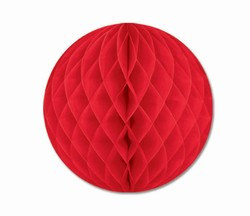 Red Art-Tissue Ball, 12 in