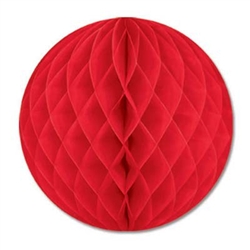 Red Art-Tissue Ball, 19 in