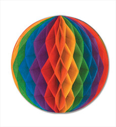 Rainbow Art-Tissue Ball, 19 in