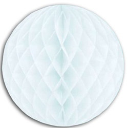 White Art-Tissue Ball, 19 in