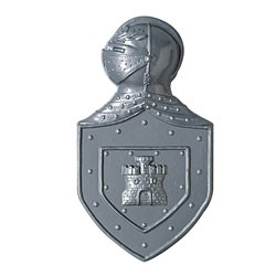 The Plastic Knight's Crest is perfect for decorating your walls or doors to really get the old-school castle feel. This suit of armor crest is the ideal decoration for a Renaissance or medieval theme party or birthday gala. Measures 22 inches.