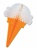 Tissue Ice Cream Cone, 15 inches