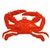 Red Plastic Crab