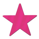 Cerise Foil Star (5 inch)