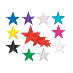 Whatever your party's theme, these Solid Color Foil Stars add the twinkle and shine that your guests will remember for a lifetime. They make great souvenirs and take-homes and are just right for scrap booking the memory.