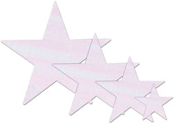 Opalescent Foil Star (5 inch)
