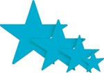 Turquoise Foil Star (5 inch)