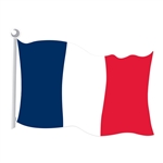 French Flag Cutout