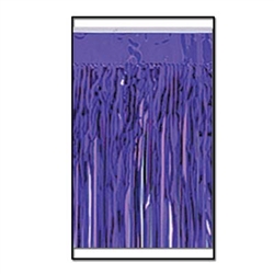 2-Ply FR Metallic Fringe Drape - Purple