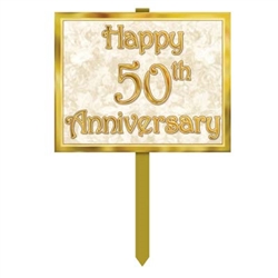 50th Anniversary Yard Sign