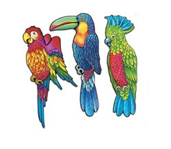 Exotic Bird Cutouts