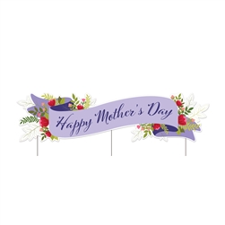 Plas Jumbo Happy Mother's Day Yard Sign