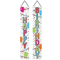 Happy Birthday Fabric Door Panel Set