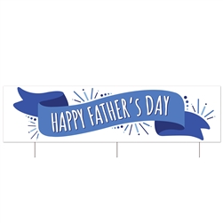 Plas Jumbo Happy Father's Day Yard Sign