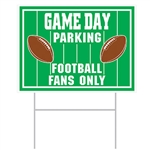 Plastic Game Day Parking Yard Sign