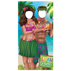 Luau Couple Photo Prop Stand-Up