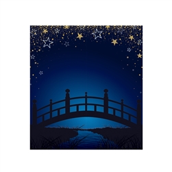 Starry Night Bridge Photo Prop