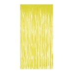 1-Ply Plastic Fringe Curtain - Yellow