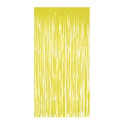 1-Ply Plastic Fringe Curtain - Yellow