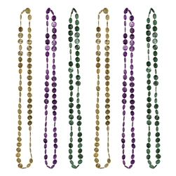 Mardi Gras Coin Beads