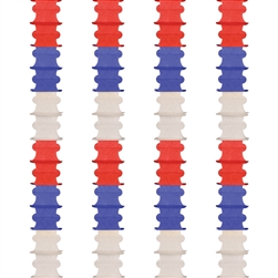 Ceiling Drops - Red, White, Blue