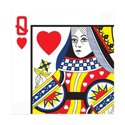 Queen Of Hearts Luncheon Napkins