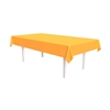 Plastic Rectangular Tablecover - Neon Orange