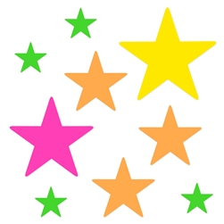 Neon Star Cutouts