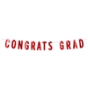 Foil Congrats Grad Streamer - Red