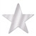 Silver Metallic Star Cutouts (12/Pkg)