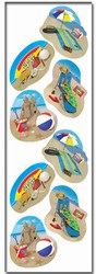Summer Beach Party Stickers (2 sheets/pkg)