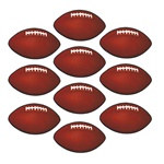 Mini Football Cutouts (10/pkg)