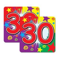 "30" Coasters (8/pkg)