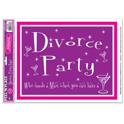 Divorce Party Peel N Place (1/sheet)