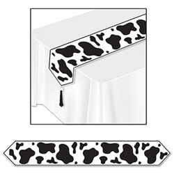 Printed Cow Print Table Runner