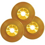 Gold Plastic Records (3/pkg)