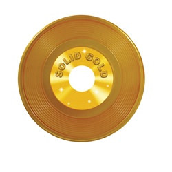 Gold Plastic Record