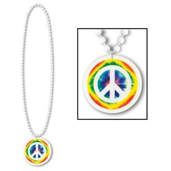 Peace Sign Bead with Medallion