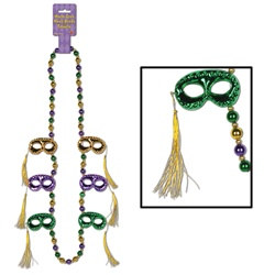 Mask with Tassel Beads